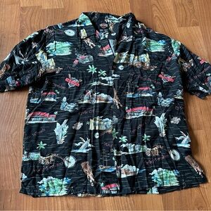Vintage mens 1990’s Harley Davidson button down top